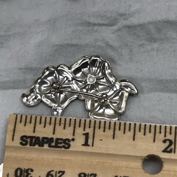 Vintage 1950's Sterling Reed & Barton Ballet Shoes Brooch Pin and Earrings Set - Picture 10 of 12